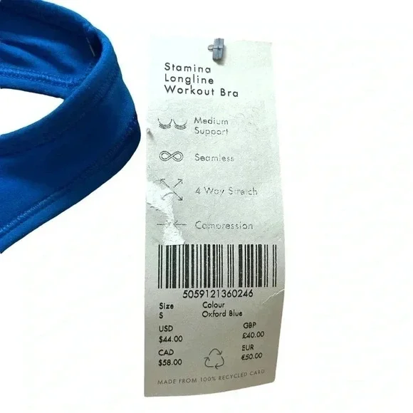 Sweaty Betty NWT Stamina Longline Sports Bra - Picture 7 of 8